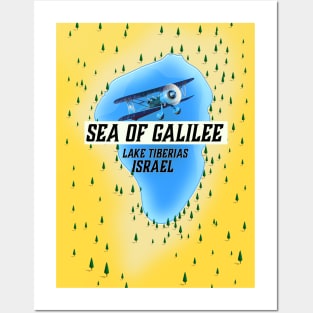 Sea of Galilee Israel Travel poster Posters and Art